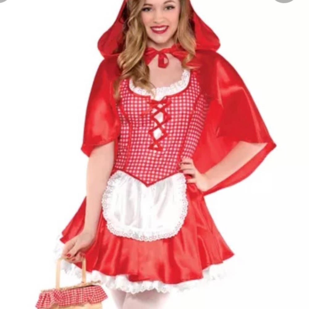 NWT Red Riding Hood Costume/Cosplay Red&White Sz:M
